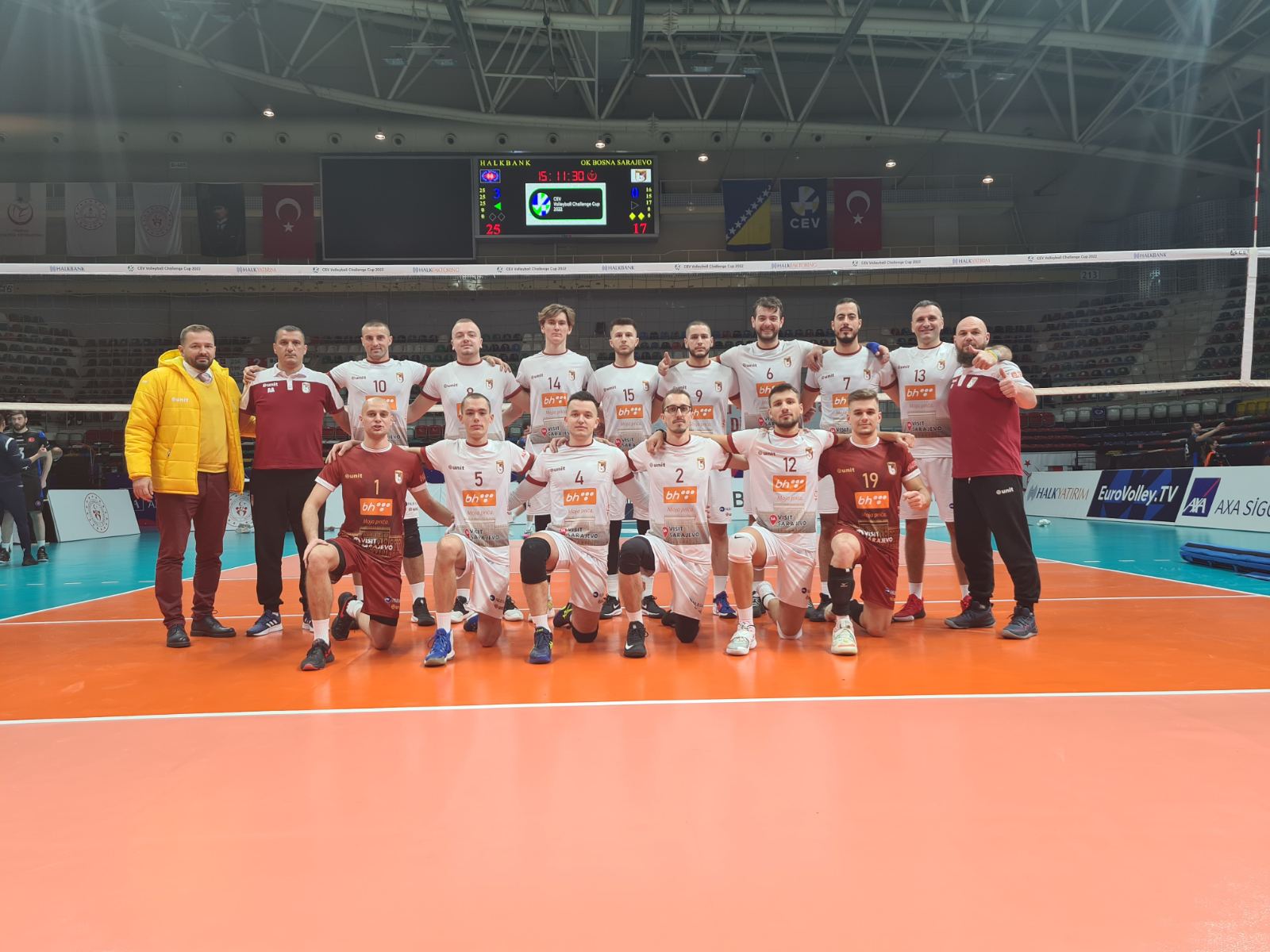 Poraz odbojkaša Bosne u prvoj utakmici 1/16 CEV Challange Cupa u Ankari