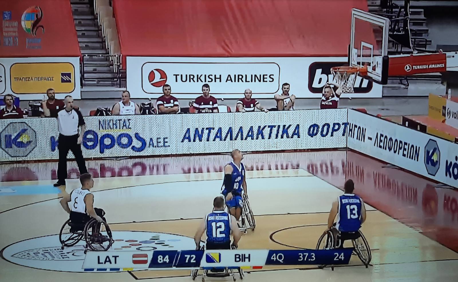 Košarkaška reprezentacija BiH u kolicima u četvrtfinalu protiv Hrvatske 