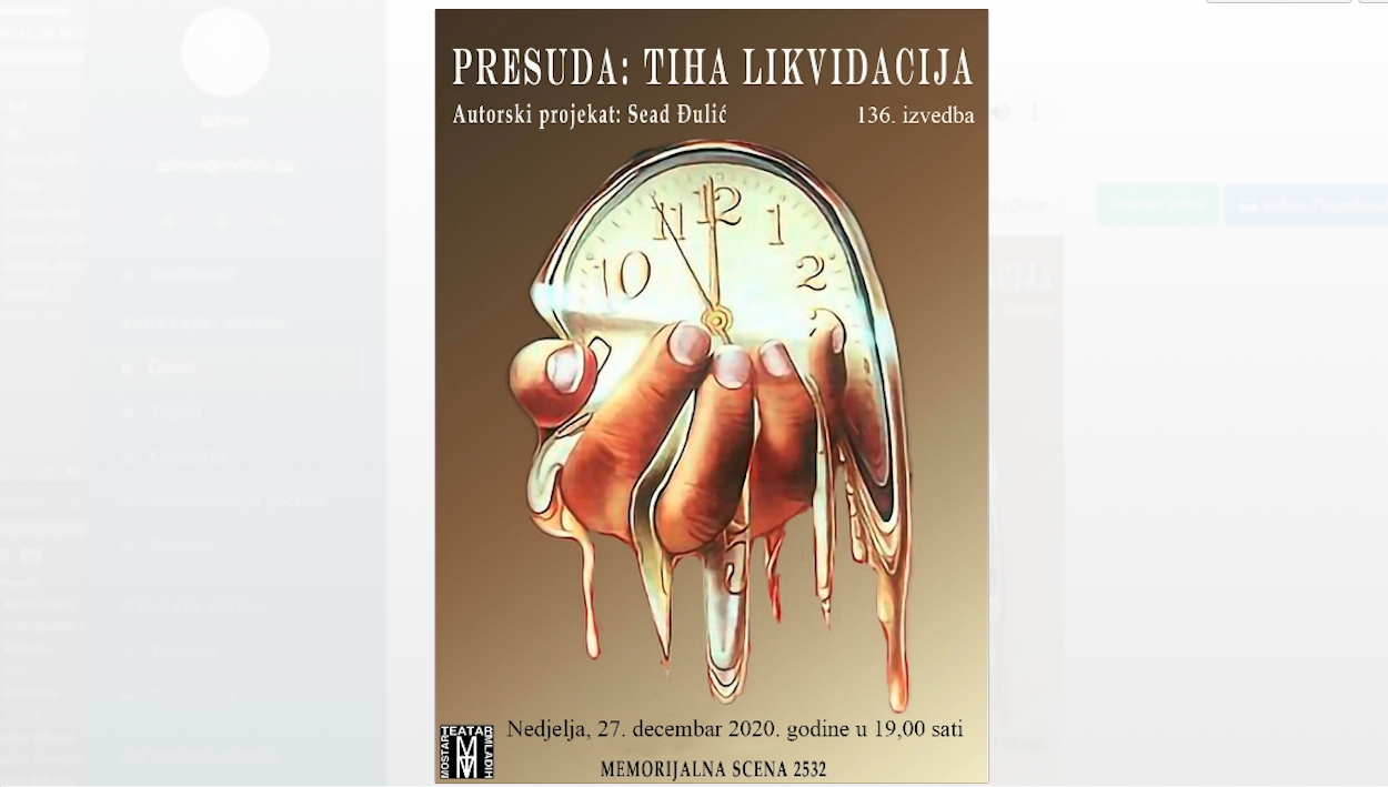 Strah i šutnja ne smiju biti izbor, poruka je predstave "Presuda: Tiha likvidacija".