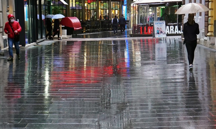 U ponedjeljak narandžasti meteoalarm zbog obilnih padavina