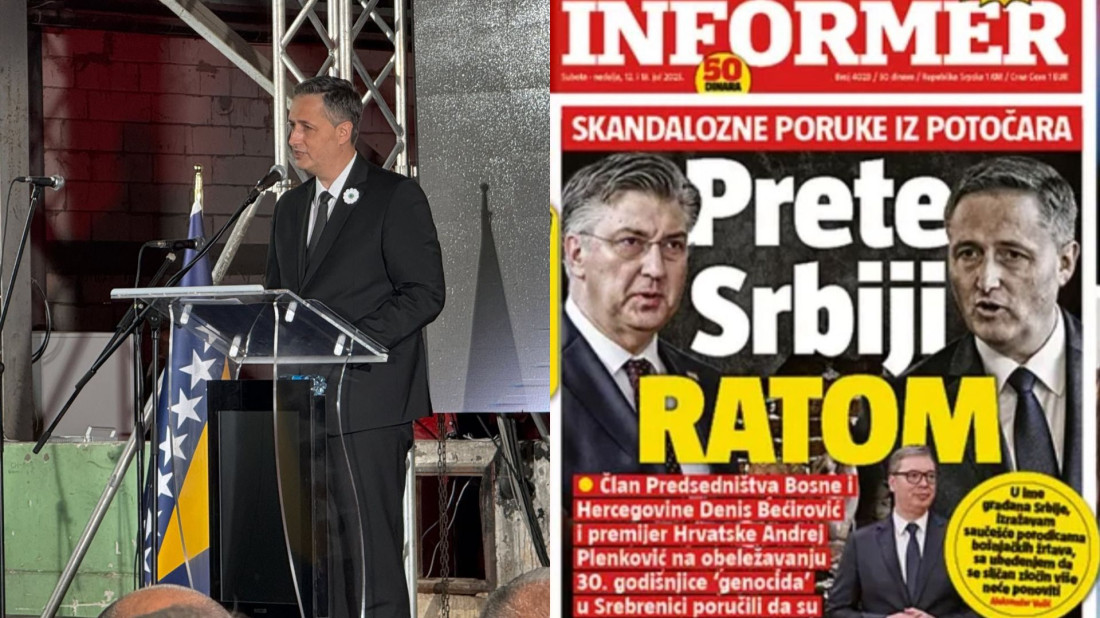 Bećirović: Nisam u Potočarima slučajno govorio o mračnoj propagandi srbijanskog režima