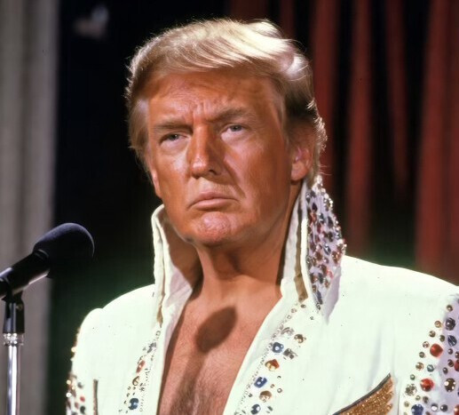 Trump razljutio fanove AI slikom sebe kao Elvisa Presleya