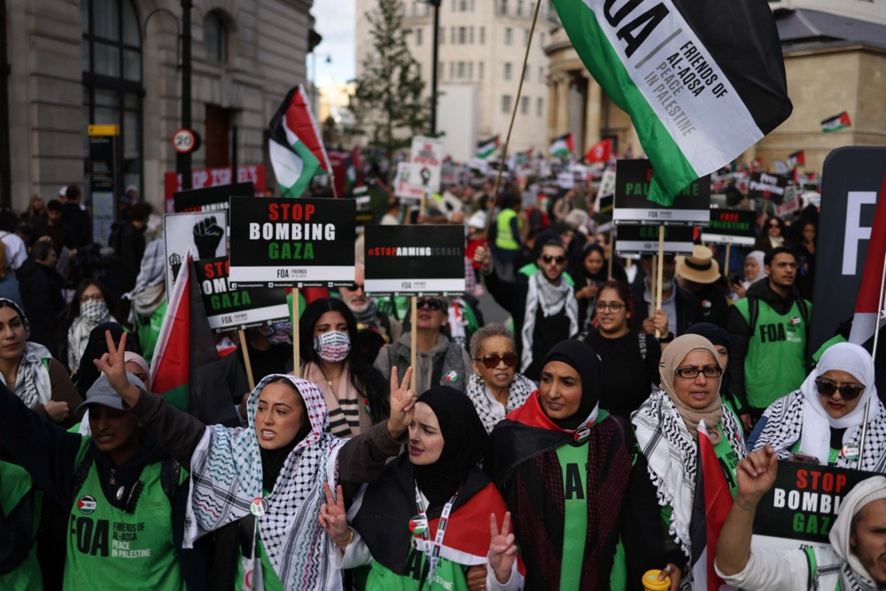 London: Uprkos policijskim upozorenjima hiljade ljudi na propalestinskom skupu