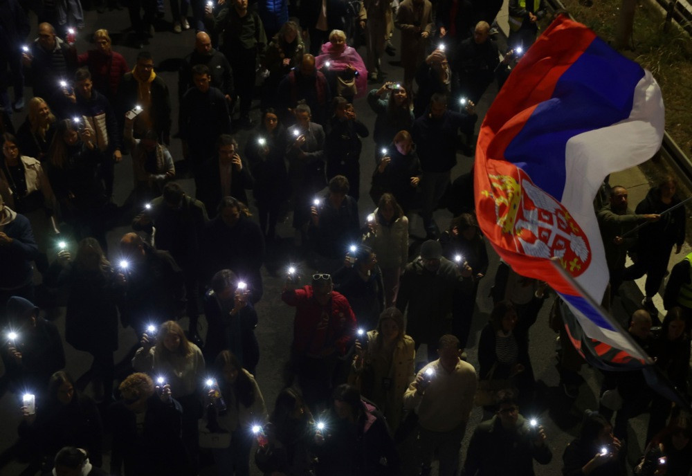 Studenti Pravnog fakulteta obilježili godišnjicu početka blokade, od Vučića tražili izbore