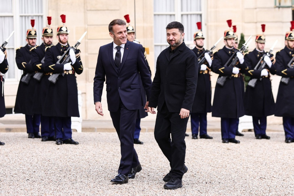 Zelenski u Jelisejskoj palati - Razgovori s Macronom o podršci Ukrajini