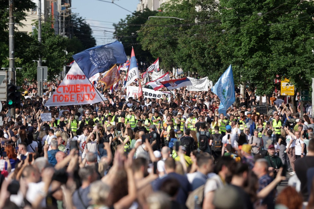 Završen skup na Slaviji: Studenti ponovo zatražili raspisivanje izbora