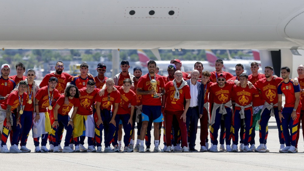 Španski fudbaleri doputovali u Madrid poslije osvajanja titule svjetskog prvaka
