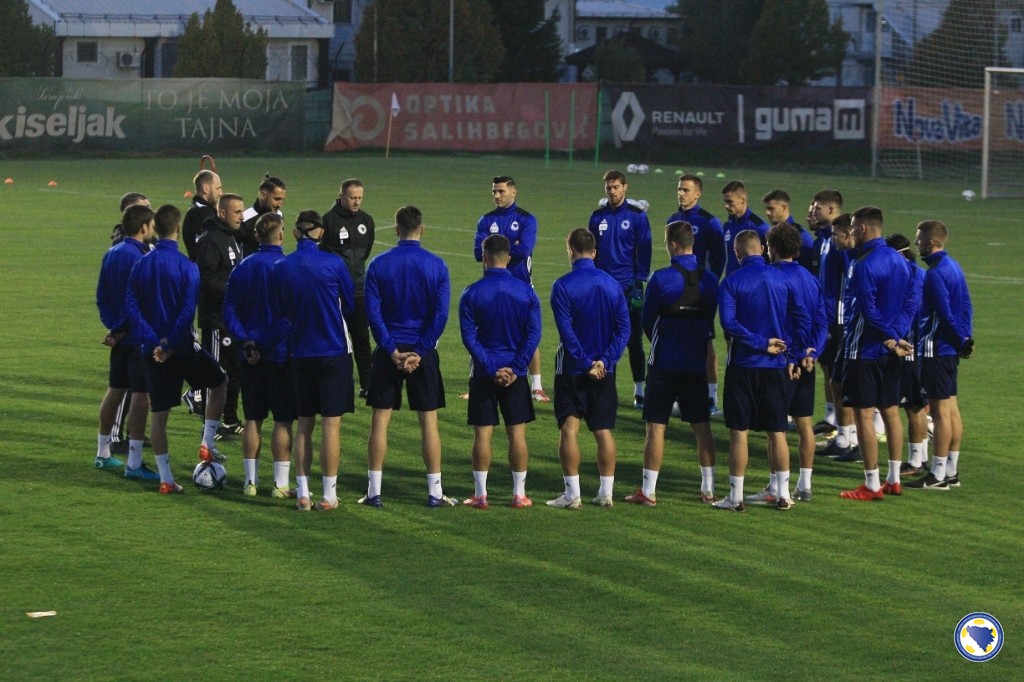 Nogometaši BiH obavili prvi trening, Petev ostao i bez Vrančića