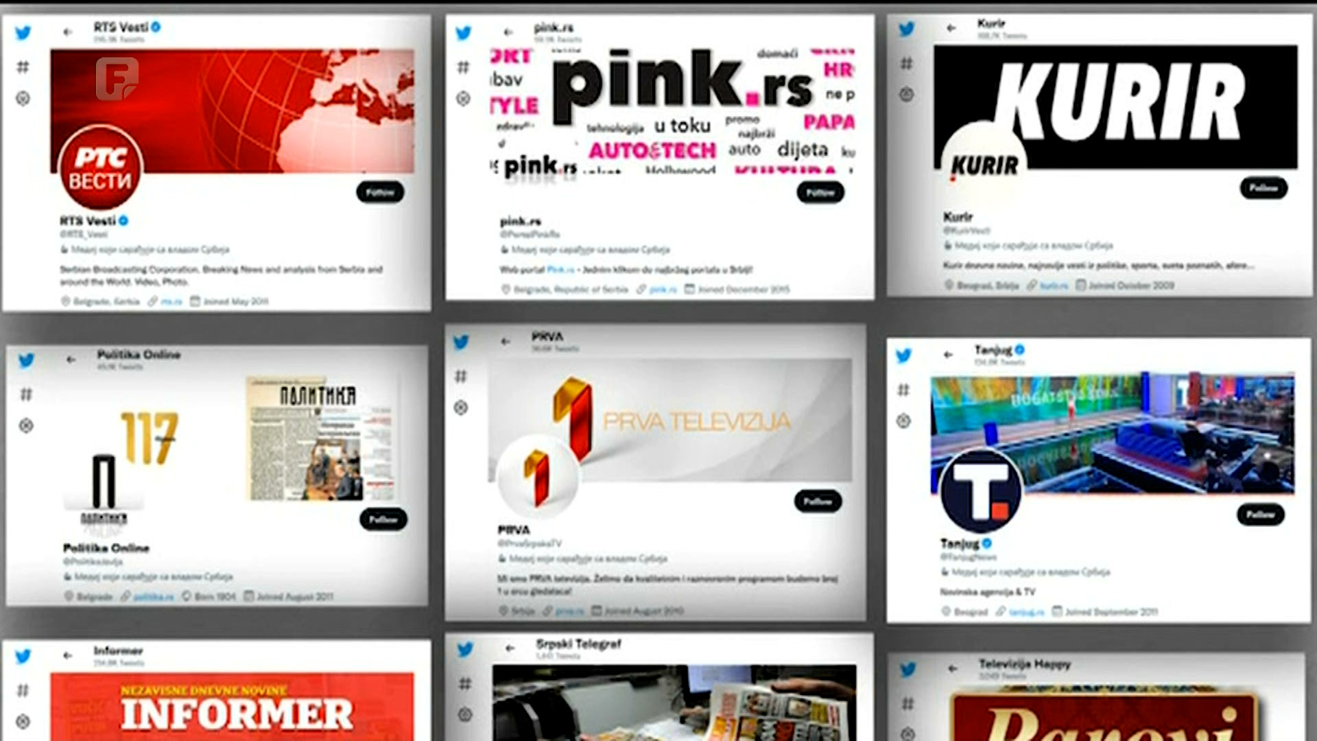 Burne reakcije u Srbiji zbog oznaka za medije na Twitteru