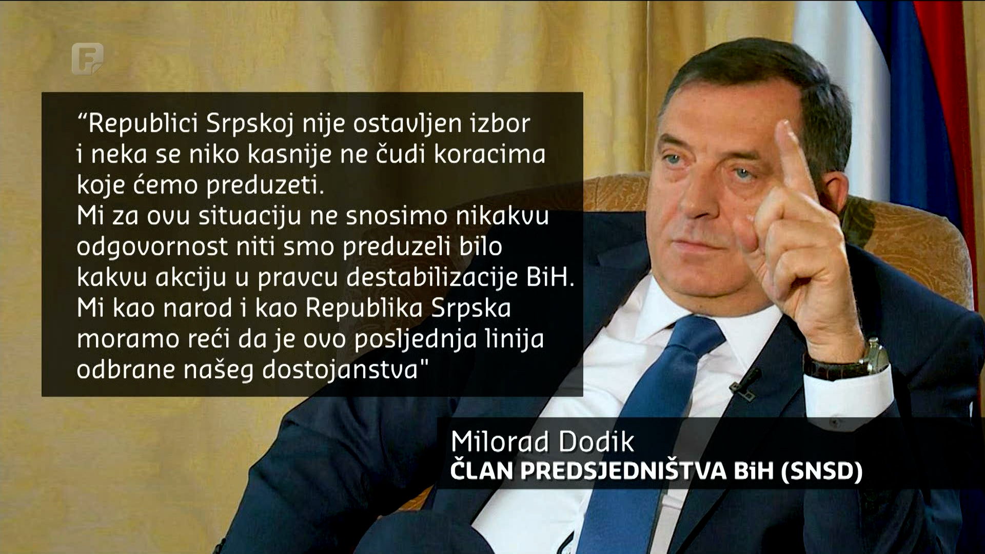 Dodik:  Niko ne treba da se čudi koracima koje ćemo preduzeti