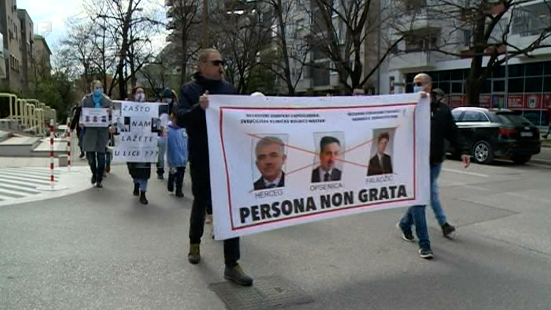 Zdravstveni radnici HNK-a ponovno prosvjedovali