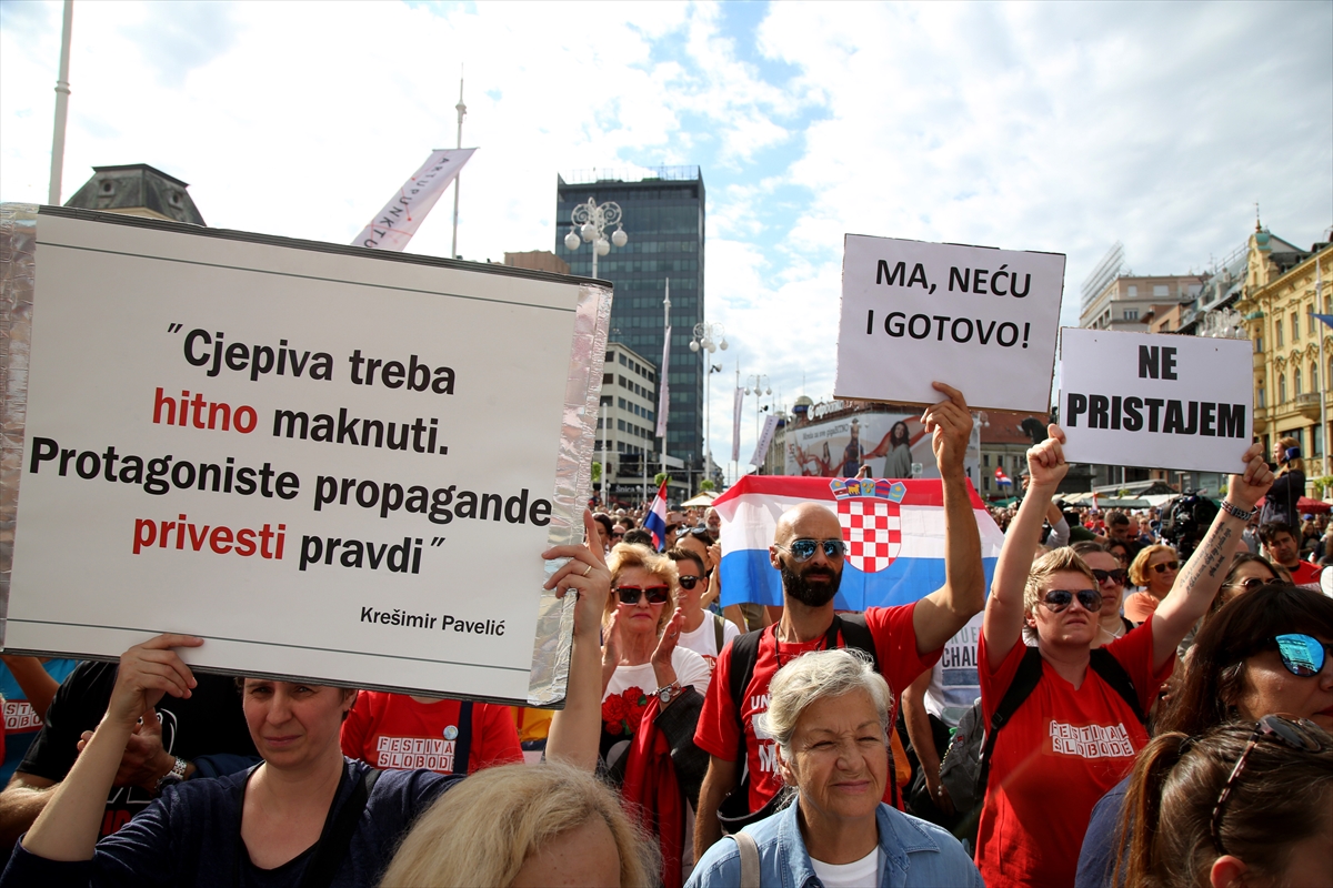 Antikorona prosvjedi u Zagrebu protekli mirno i bez izgreda