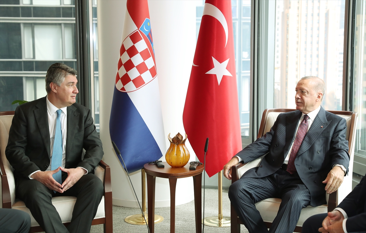 Erdogan se u New Yorku sastao s hrvatskim predsjednikom Milanovićem