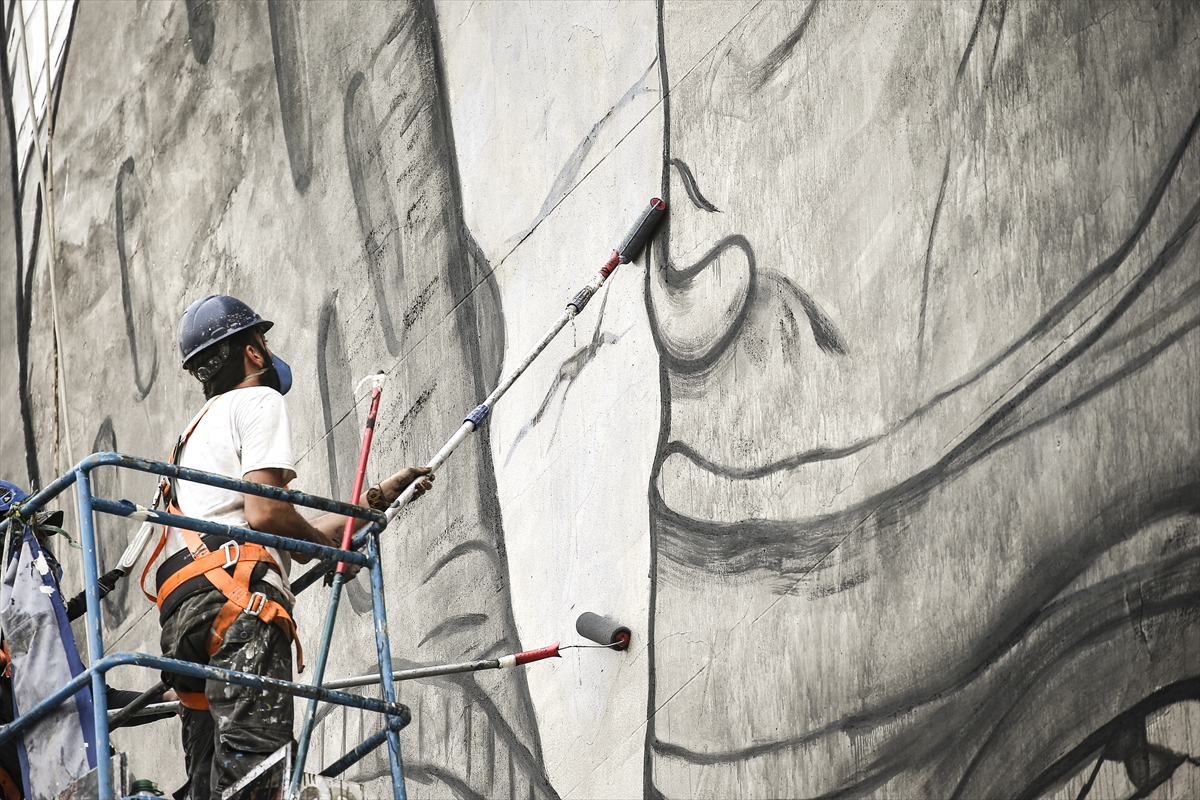 Mural u Brazilu oslikan pepelom iz šumskih požara