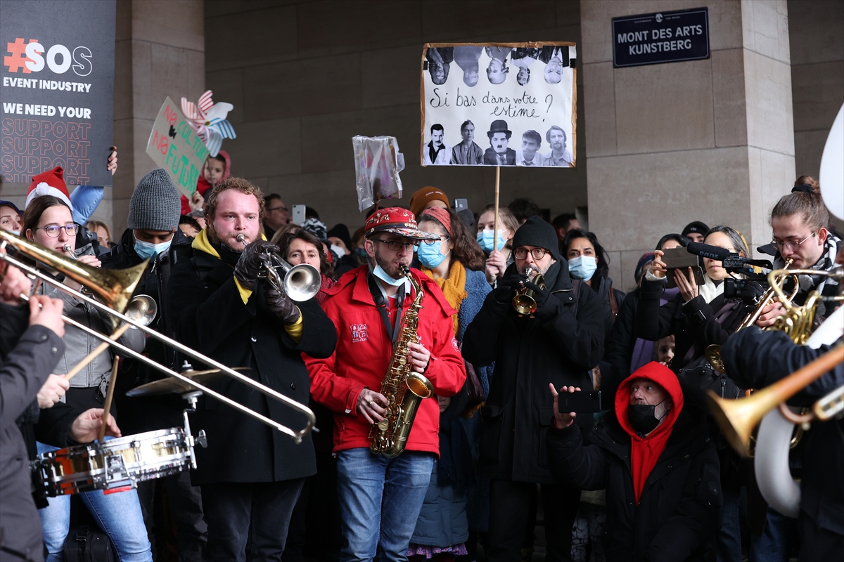 Protest belgijskih umjetnika protiv kovid mjera