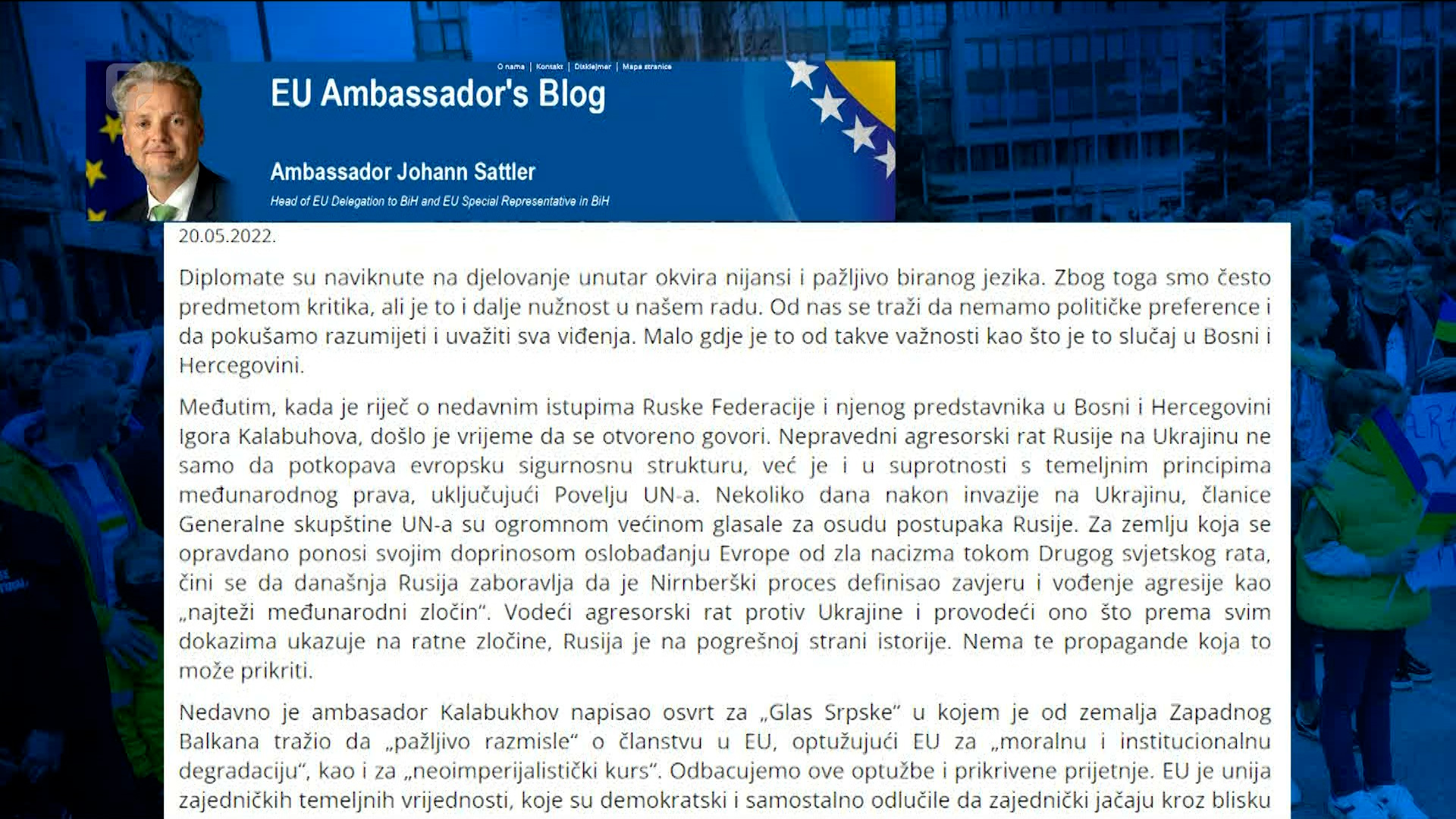 Sattler i Toudic: Rusija je na pogrešnoj strani historije