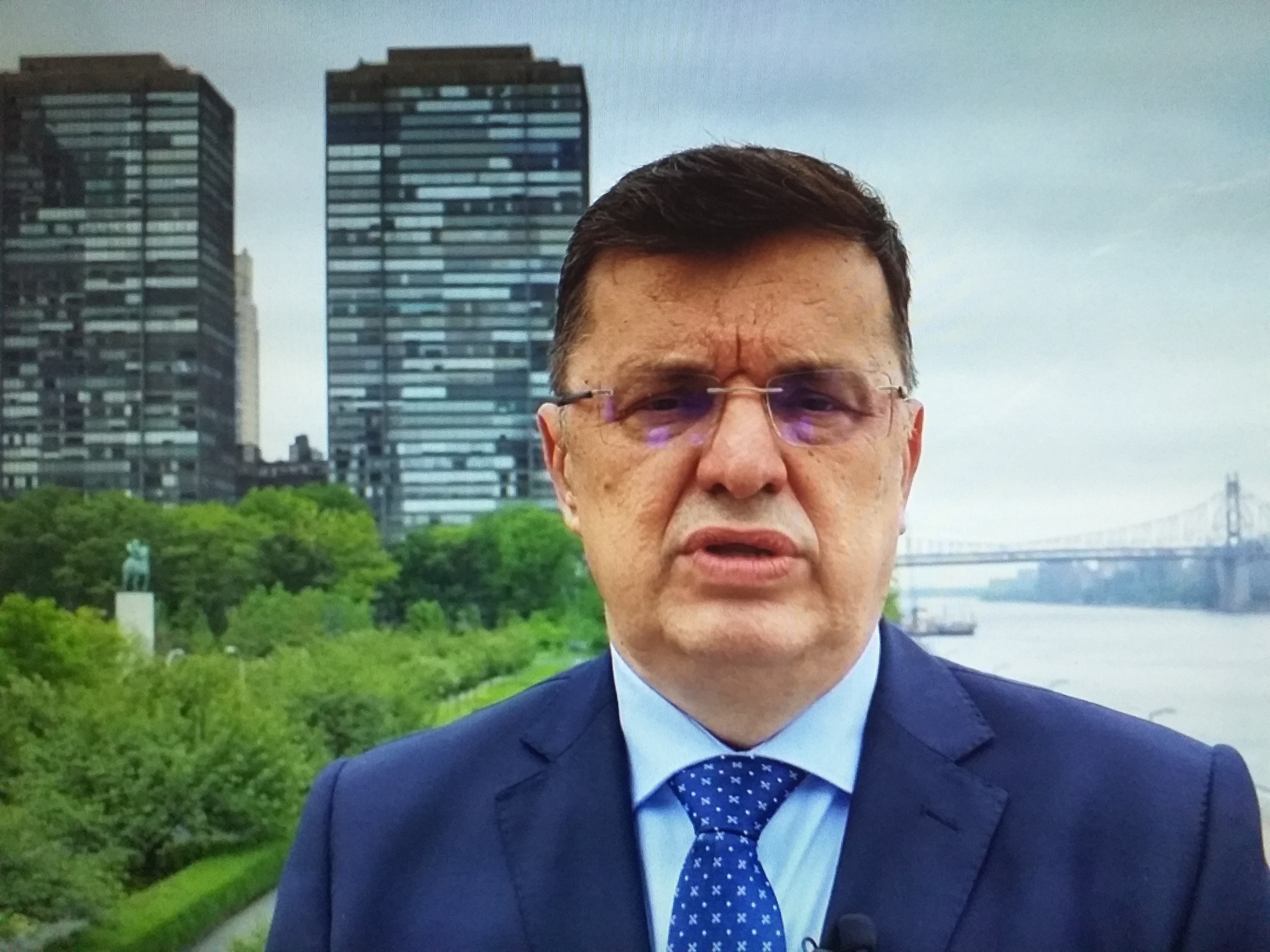 Zoran Tegeltija sa predsjednikom Generalne skupštine UN Abdulom Šahidom