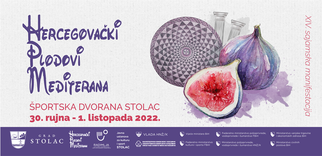 „Hercegovački plodovi Mediterana“ u Stocu 30. septembra i 1. oktobra