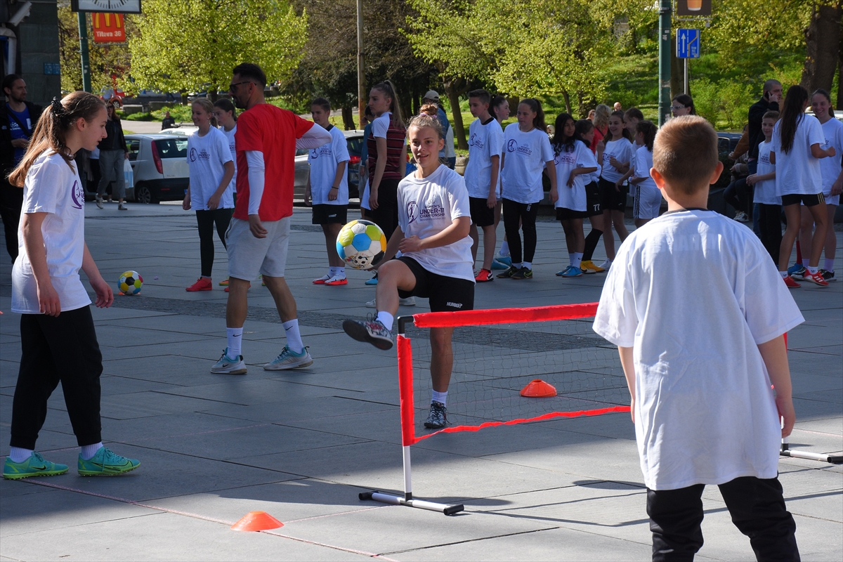 Fudbalska zabava za mališane uoči Evropskog prvenstva za kadetkinje