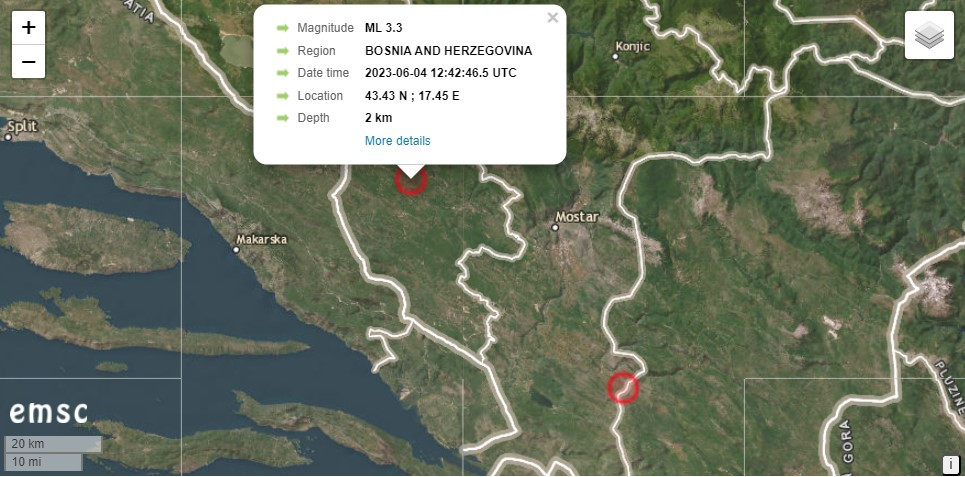Zemljotres u Hercegovini