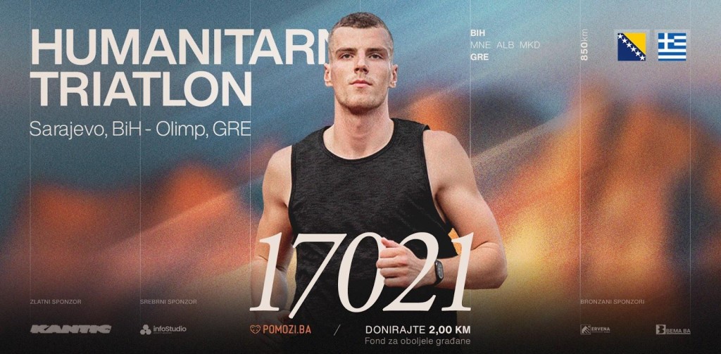 Humanitarni triatlon Sarajevo-Olimp za oboljele građane BiH
