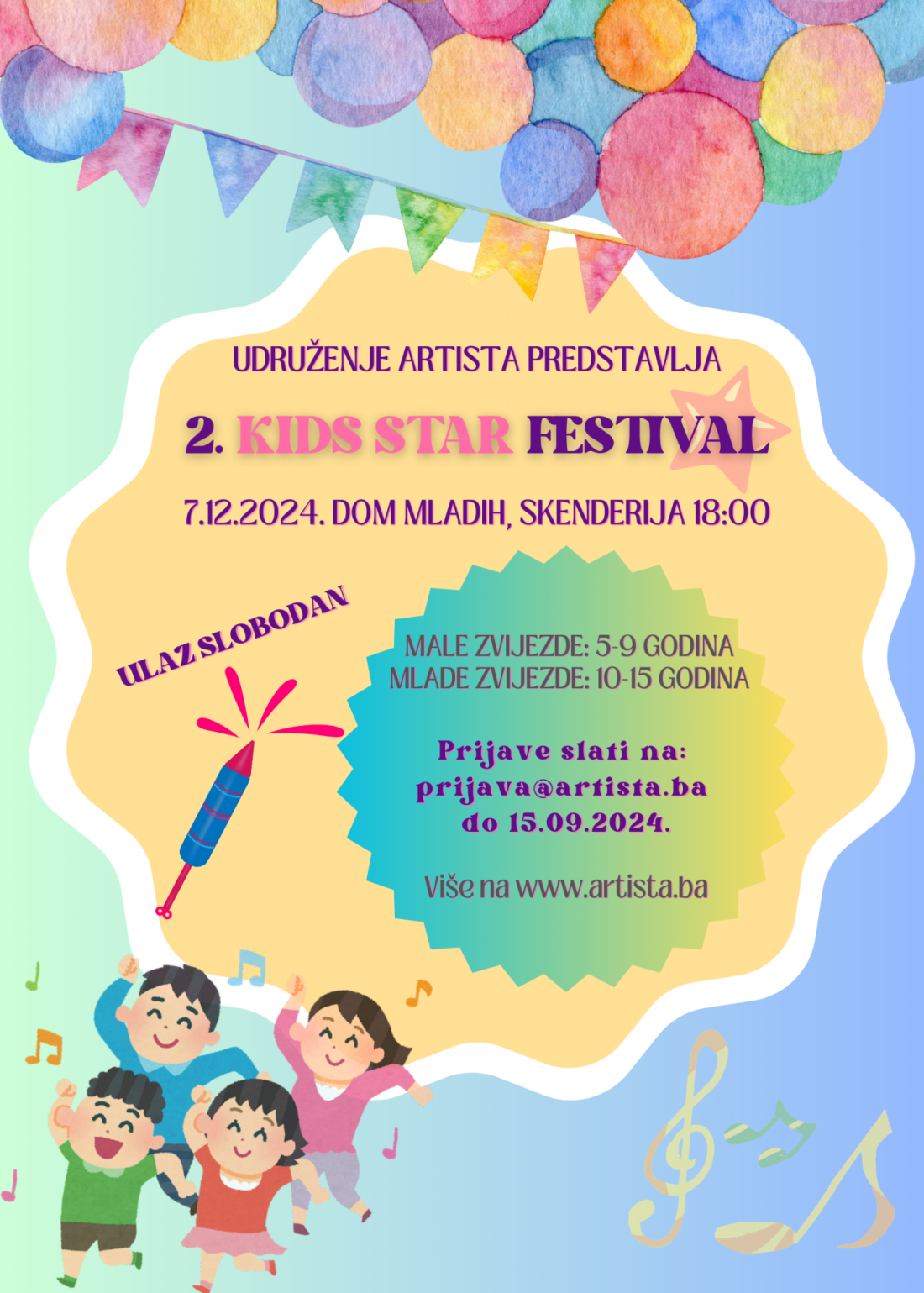 Traže se nove zvijezde za novi „Kids star“ festival