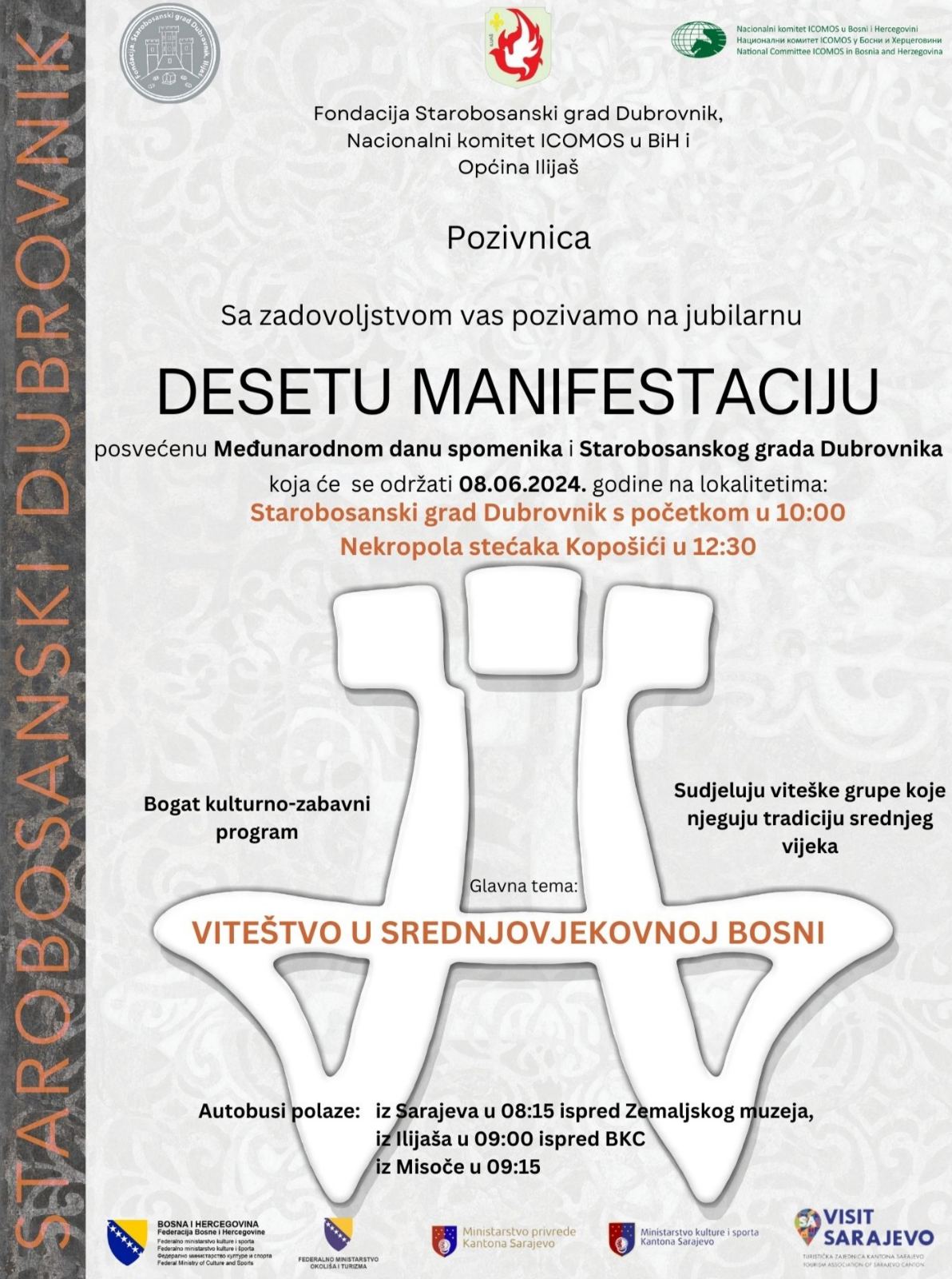 Međunarodni dan spomenika: U subotu manifestacija na srednjovjekovnom gradu