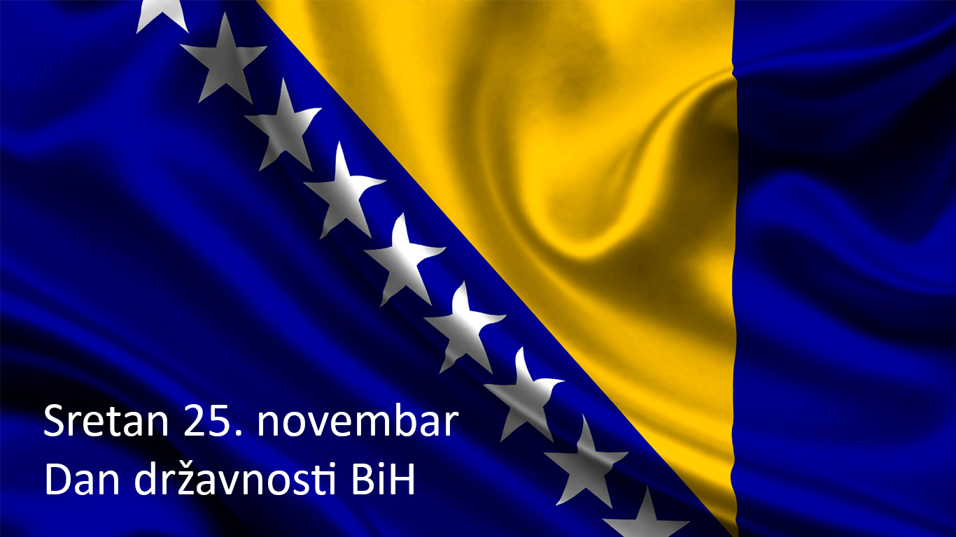 25. novembar - Dan državnosti Bosne i Hercegovine
