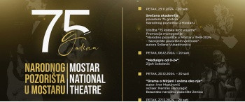 Besplatan program povodom 75. rođendana Narodnog pozorišta Mostar