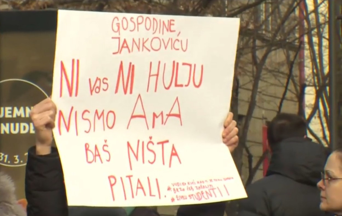 U Ljubljani skup podrške studentima u Srbiji i protiv gradonačelnika Zorana Jankovića