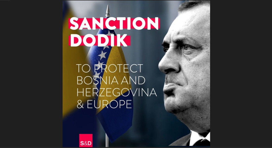 Grupacija socijalista i demokrata u Evropskom parlamentu traži sankcije za Dodika