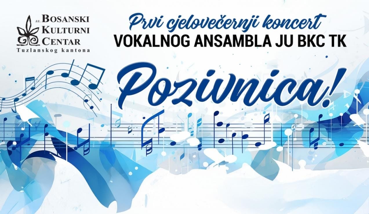 Prvi cjelovečernji koncert Vokalnog ansambla JU BKC TK 4. juna 2025. godine