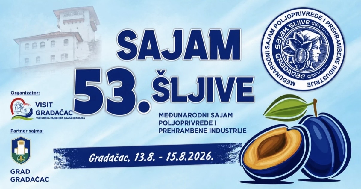Novi format i termin 53.Sajma šljive u Gradačcu