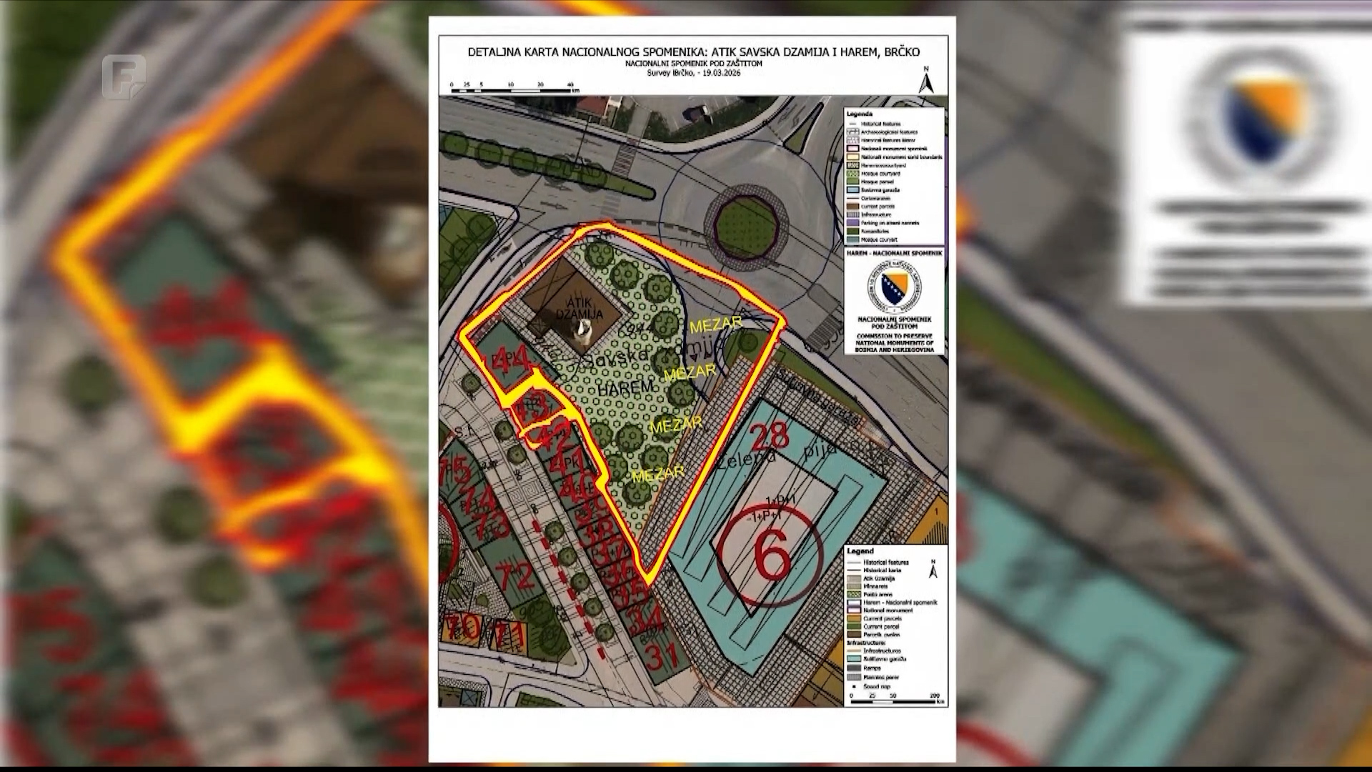 Sporna izgradnja garaže i kružnog toka u Brčkom: Plan vraćen na doradu zbog zadiranja u harem Atik Savske džamije