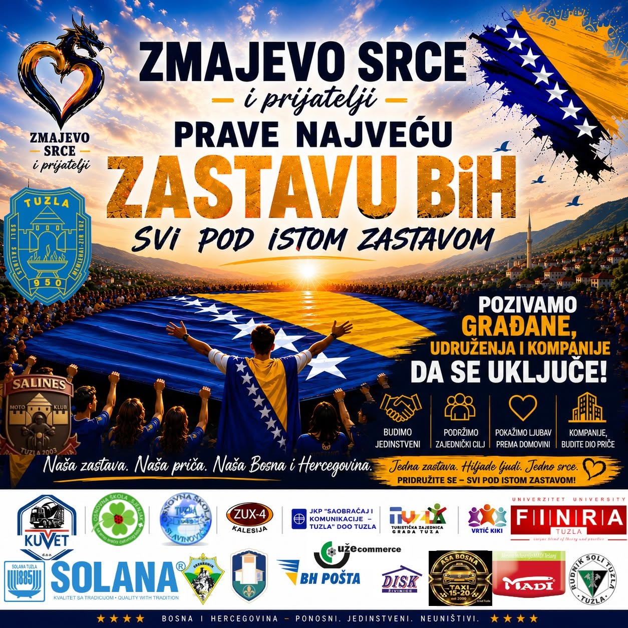 NAJVEĆA ZASTAVA- ZMAJEVO SRCE