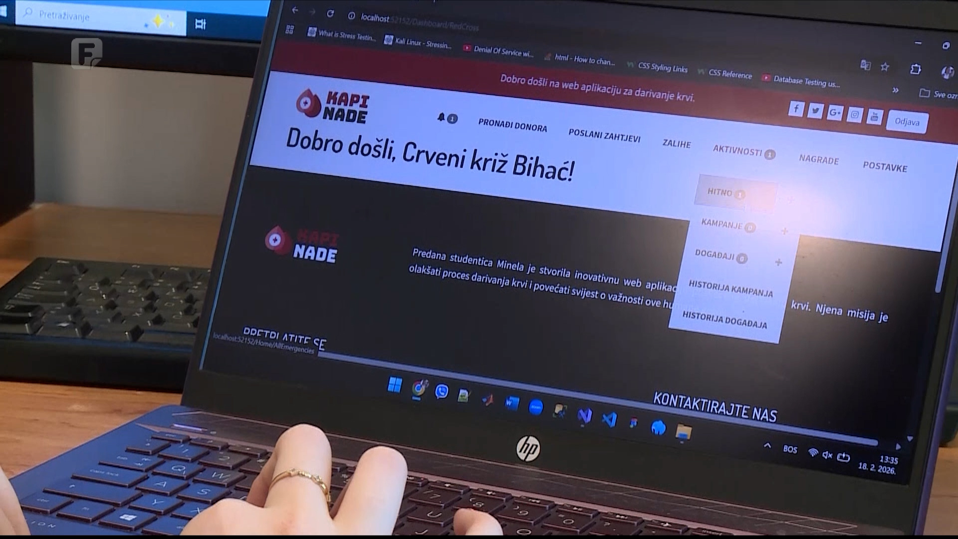 Kapi nade - bihaćka studentica razvila aplikaciju za darivanje krvi