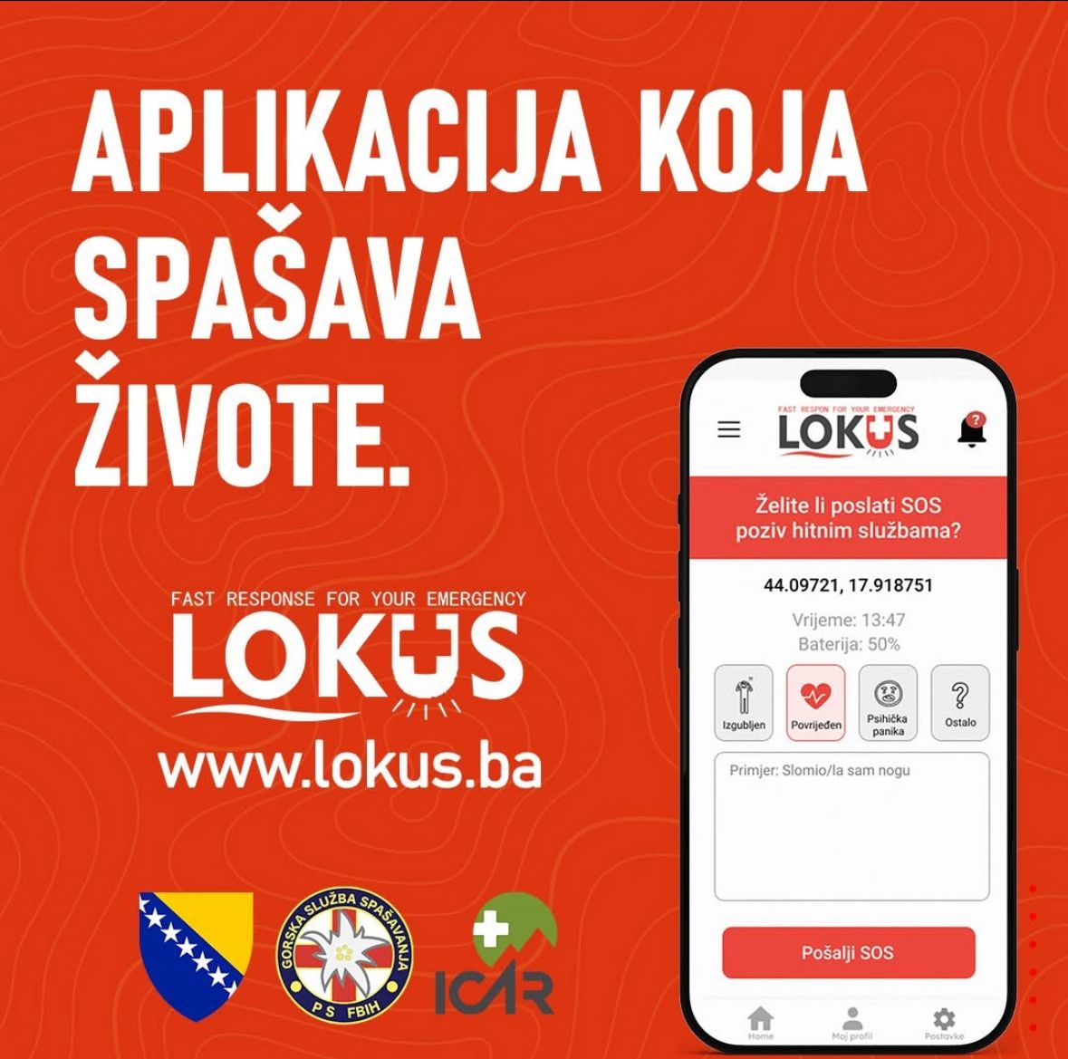 Lokus, aplikacija koja olakšava rad bh. spasiocima