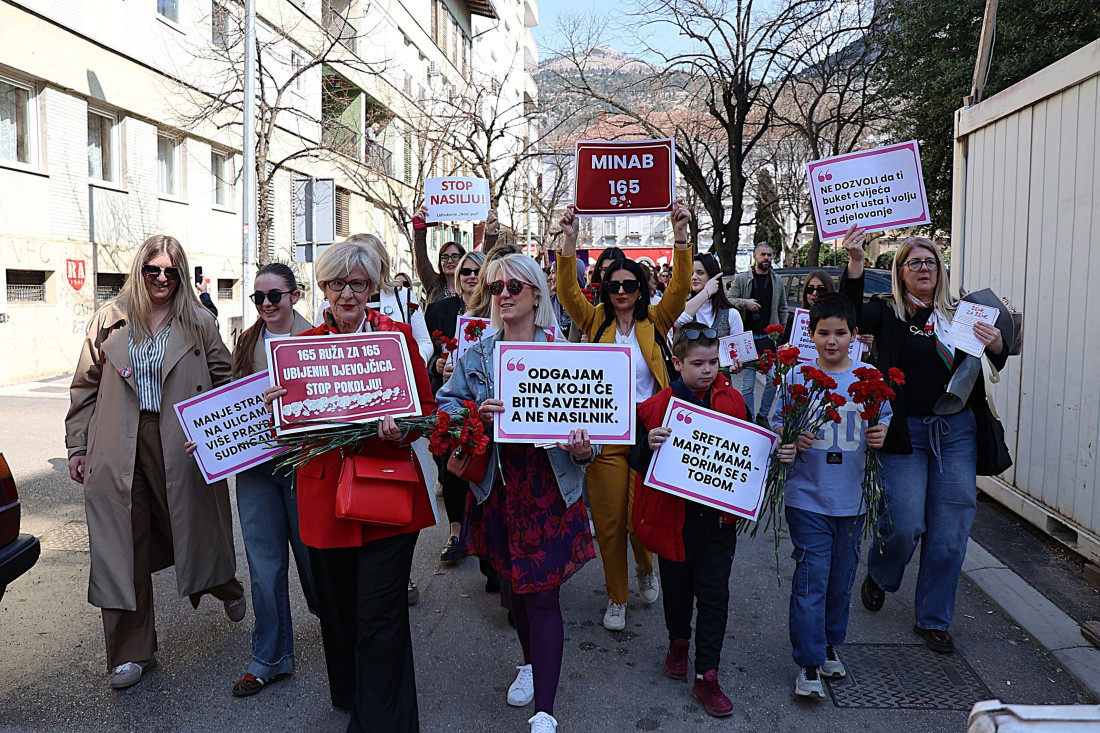 "Mostarke ne šute" - Prosvjedna šetnja žena protiv nasilja i diskriminacije