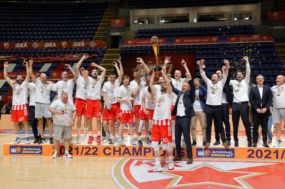 Crvena zvezda osvojila ABA ligu pred praznim tribinama