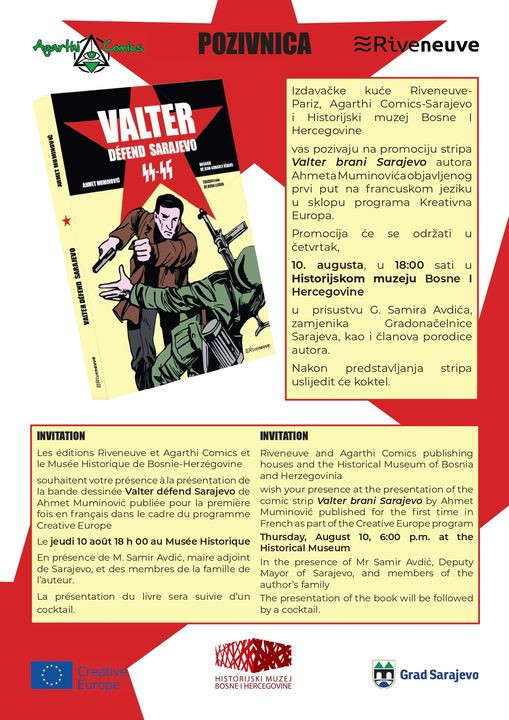 Strip "Valter brani Sarajevo" na francuskom jeziku