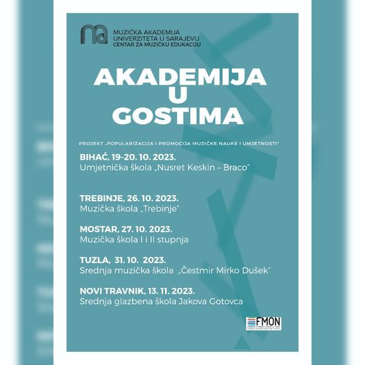 Muzička akademija UNSA: "Popularizacija i promocija muzičke nauke i umjetnosti“