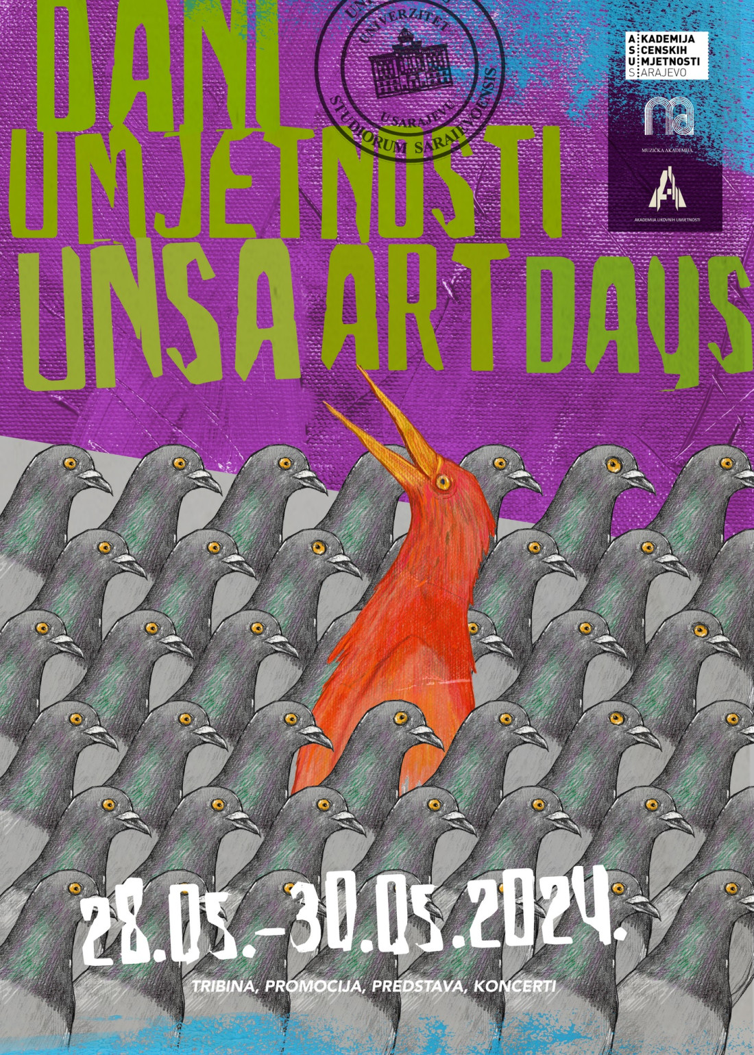 Sutra počinju 4. Dani umjetnosti Univerziteta u Sarajevu