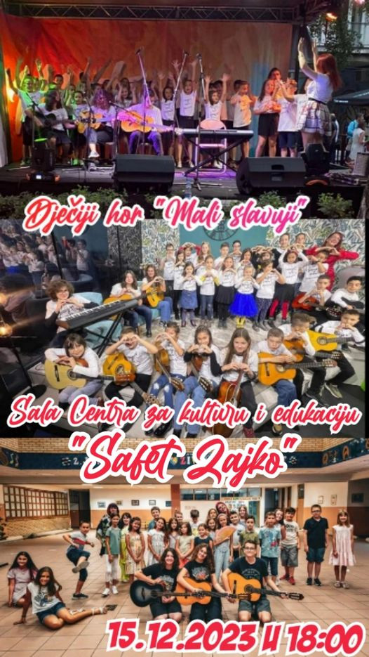 Večeras u Sarajevu nastup Dječijeg hora "Mali slavuj"