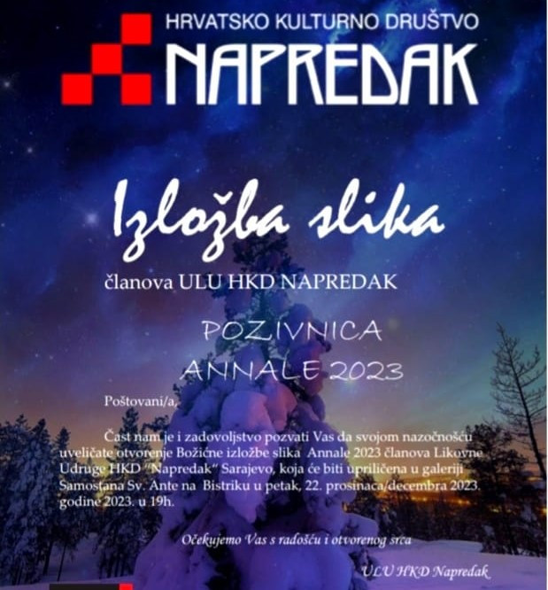 Božićna izložba HKD Napredak "Annale 2023", čarolija blagdanskog mira i radosti