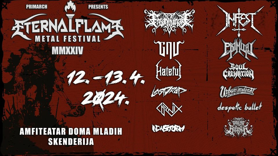 Sarajevo: U aprilu "Eternal Flame Metal Fest"