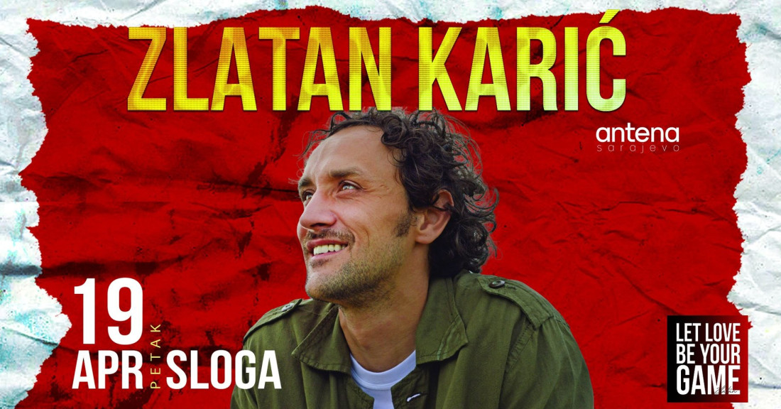 Sutra sarajevski koncert Zlatana Karića, izvrsnog kantautora iz Zenice