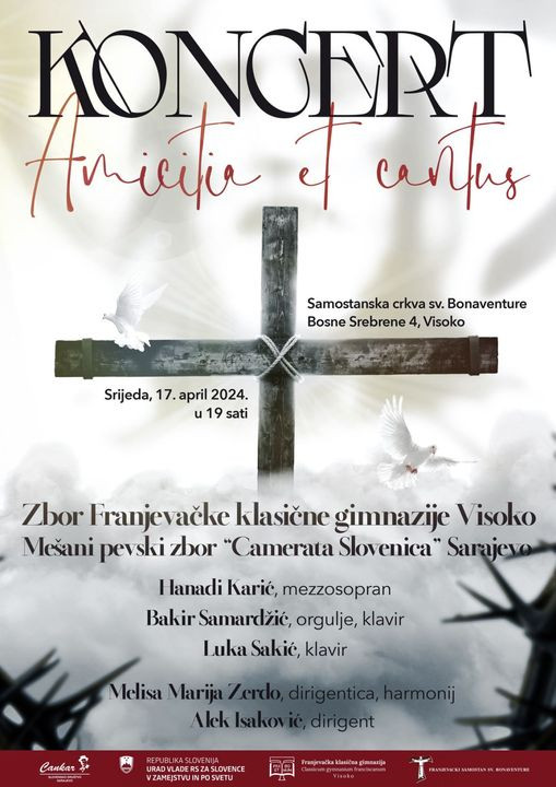 Večeras u Visokom koncert “Amicitia et cantus”