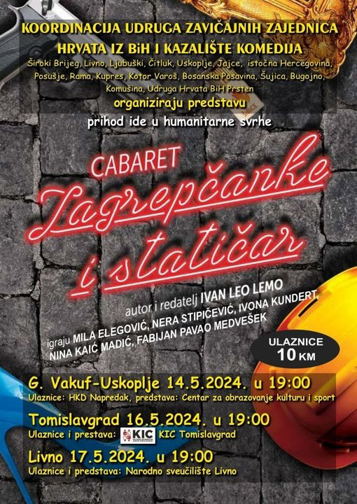 BH. turneja predstava "Cabaret Zagrepčanke i statičar"