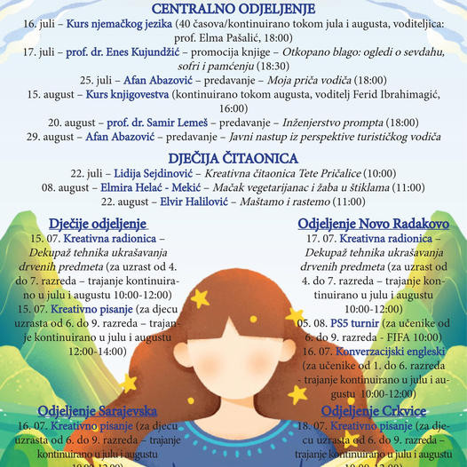 Zenica: Počinje manifestacija "Ljeto u biblioteci