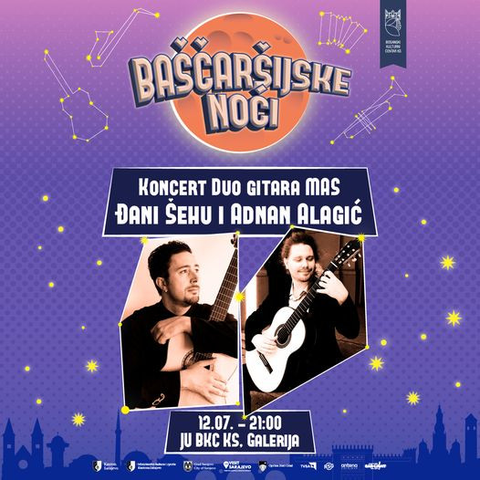 Baščaršijske noći - Večeras koncert gitarističkog dua MAS